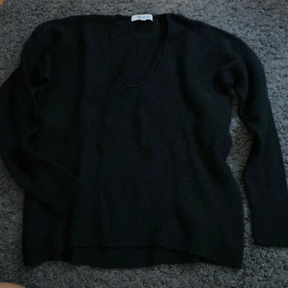 Black cashmere madewell sweater